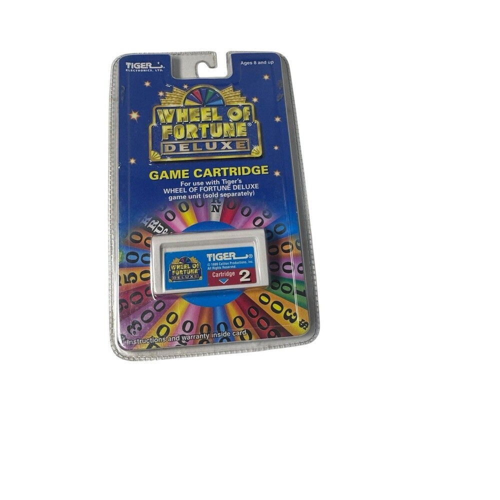 New Tiger 1999 Wheel of Fortune Game Cartridge 2 For Electronic Handheld
